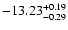 $\rm -13.23_{ -0.29}^{ + 0.19}$