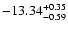 $\rm -13.34_{ -0.59}^{ + 0.35}$