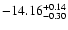 $\rm -14.16_{ -0.30}^{ + 0.14}$