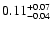 $\rm0.11_{-0.04}^{+0.07}$