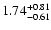 $\rm 1.74_{-0.61}^{+0.81}$