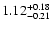 $\rm 1.12_{-0.21}^{ +0.18}$