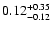 $\rm0.12_{-0.12}^{+0.35}$