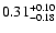 $\rm0.31_{-0.18}^{+0.10}$