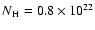 $N\rm {_H}=0.8 \times 10^{22}$