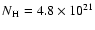 $N\rm {_H} =4.8 \times
10^{21}$