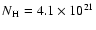 $N\rm {_H}=4.1\times10^{21}$