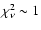 $\rm {\chi_{\nu}^{2}\sim1}$