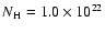 $N\rm {_H}=1.0 \times 10^{22}$