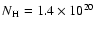 $N\rm {_H} =1.4 \times 10^{20}$