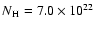 $N\rm {_H}=7.0\times10^{22}$