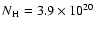 $N\rm {_H}=3.9 \times 10^{20}$