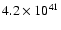 $4.2\times 10^{41}$