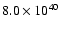 $8.0\times 10^{40}$