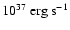 $\rm {10^{37}~erg~s^{-1}}$