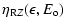 $\displaystyle \eta_{{\rm R}Z}(\epsilon, E_{\rm o})$