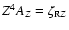 $Z^4A_Z=\zeta_{{\rm R}Z}$