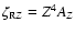 $\zeta_{{\rm R}Z}=Z^4A_Z$