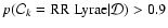$p({\cal C}_k={\rm RR~Lyrae}\vert{\cal D})>0.9$