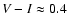 $V-I\approx 0.4$