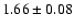$1.66\pm 0.08$
