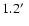 $1.2\hbox{$^\prime$ }$