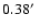 $0.38\hbox{$^\prime$ }$