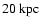 $20~{\rm kpc}$