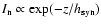 $I_{\rm n}\propto \exp(-z/h_{\rm syn})$