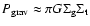 $P_{\rm grav}\approx\pi G\Sigma_{\rm g}\Sigma_{\rm t}$