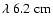 $\lambda~{\rm 6.2~cm}$