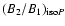 $(B_2/B_1)_{{\rm iso}P}$