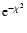 ${\rm e}^{-\chi^2}$