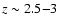 $z\sim2.5{-}3$