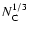 ${N_{\rm C}^{1/3}}$