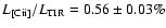 ${L_{\rm [C {\sc ii}]}/L_{\rm TIR} =0.56 \pm 0.03\%}$