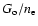 ${G_{\rm o}/n_{\rm e}}$