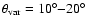 $\theta_{\rm var} =
10^\circ{-}20^\circ$