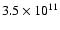 $3.5\times 10^{11}$