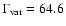 $\Gamma_{{\rm var}} = 64.6$