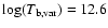 $\log(T_{\rm b,var}) = 12.6$