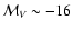 $\mathcal{M}_V \sim -16$