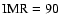 $\rm IMR=90$