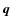 $\vec{q}$