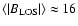 $\langle \vert B_{\rm LOS}\vert\rangle \approx 16$