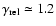 $\gamma_{\rm rel}\simeq 1.2$