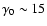 $\gamma_0\sim 15$