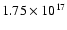 $1.75\times 10^{17}$