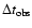 $\Delta
t_{\rm obs}$