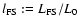 $l_{\rm
FS}:=L_{\rm FS} / L_0$